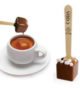 Coda Signature Hot Chocolate on a Spoon